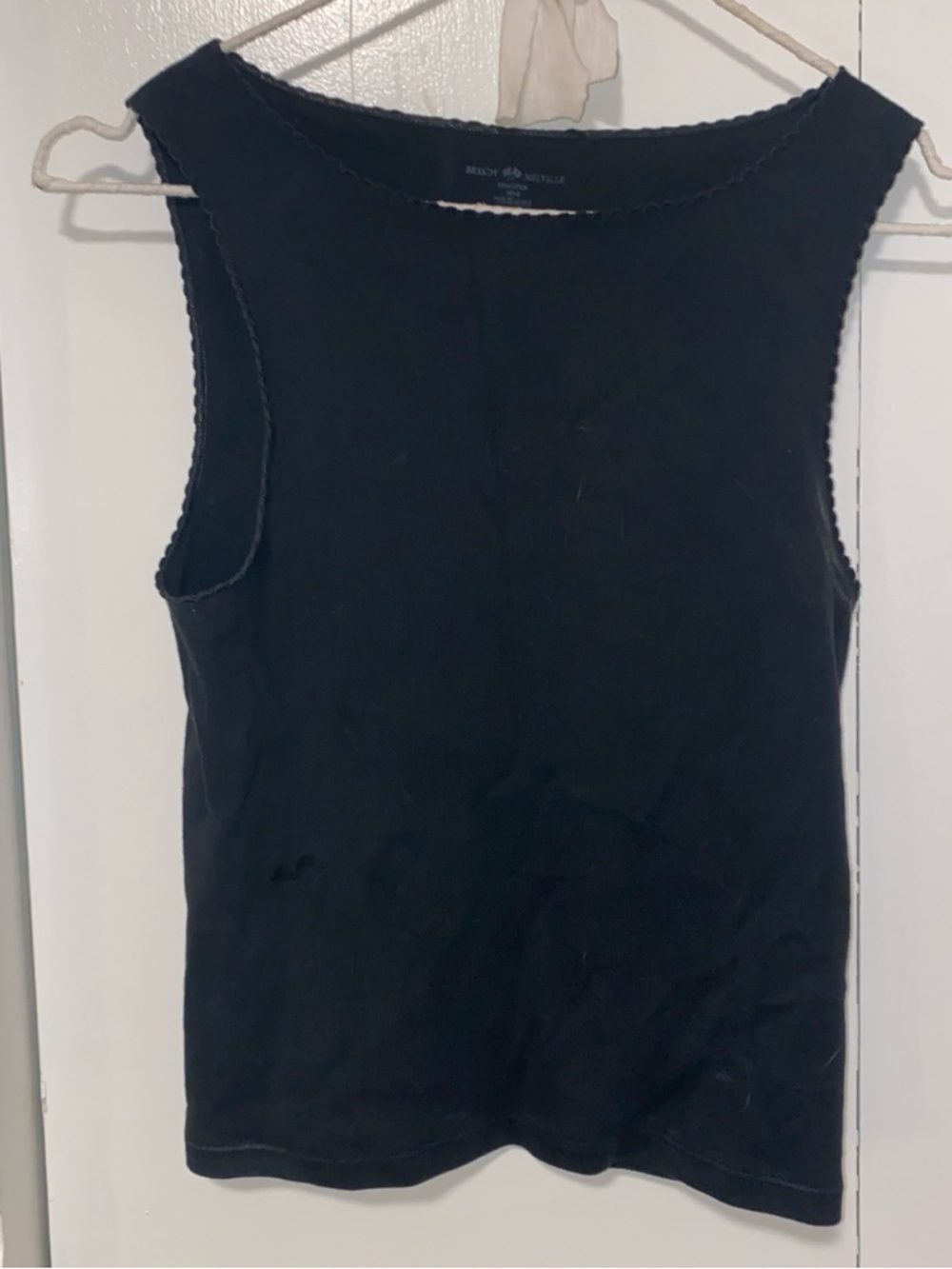 Brandy Melville Black Ribbed Tank Top